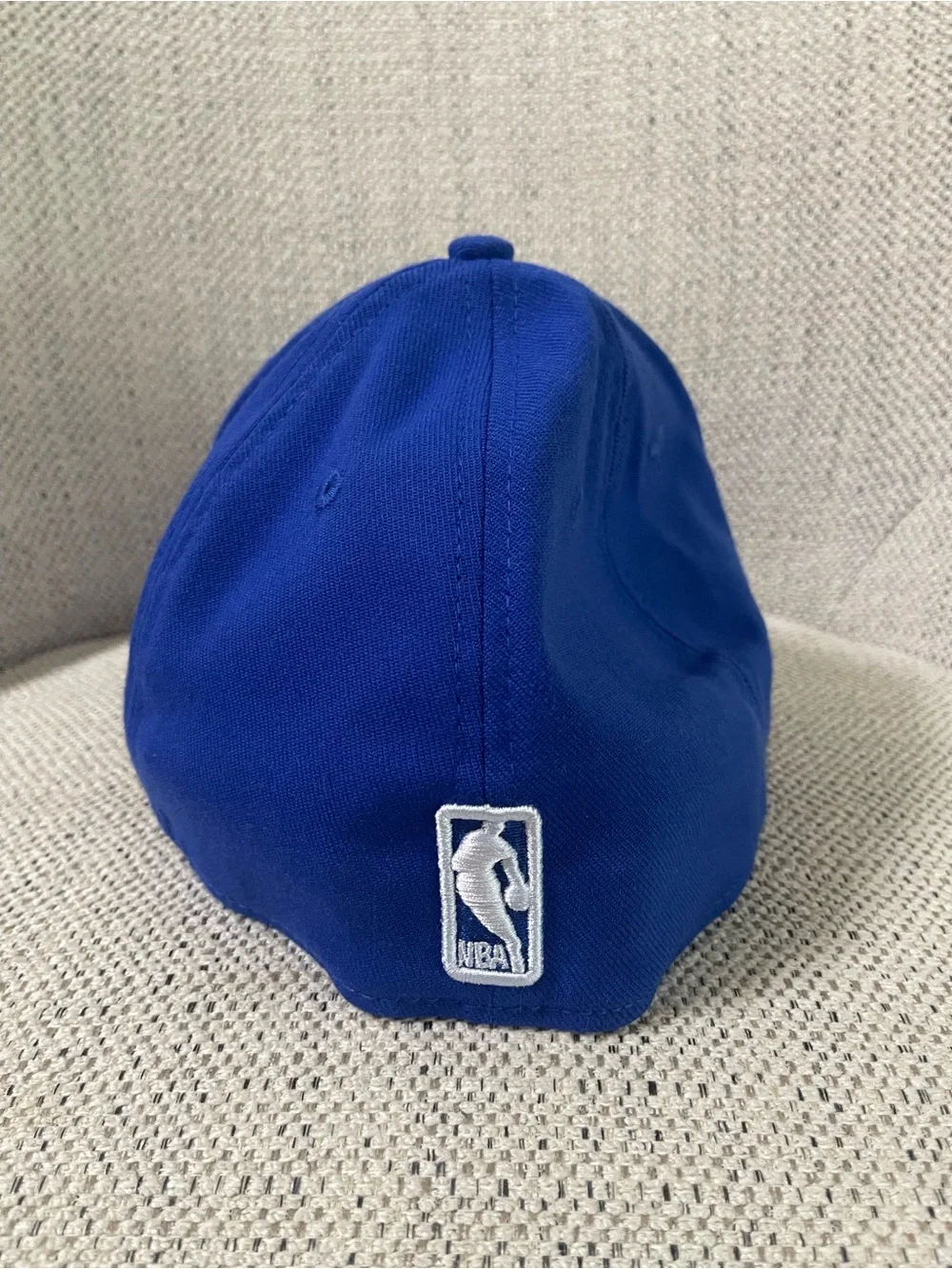 New Era Knicks Royal Blue Hat with Orange Logo - Picture 6 of 10